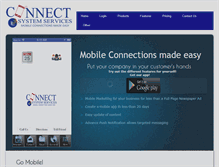 Tablet Screenshot of connectsystemservices.com